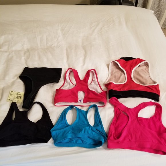 #958 Lot of Preowned 5 Sports Bras & 1 Thong - Picture 3 of 16